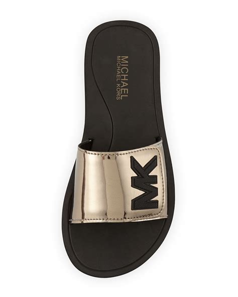 michael kors mens sliders|michael kors slippers women's.